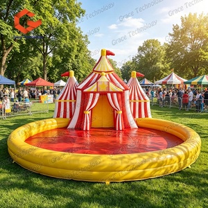 Accessoires pour événements de carnaval, scène de <span class=keywords><strong>cirque</strong></span> gonflable, toile de <span class=keywords><strong>fond</strong></span> pour la décoration d'événements de carnaval - Product Image 3
