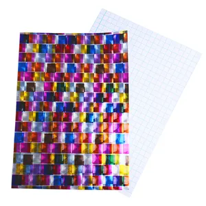 A4 self adhesive 3d cat eye glitter film sticker paper