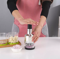 Draagbare Fruitgroente Chopper Multifunctionele Handpers Voedselsnijder Knoflook Uiennoten Molen Vleesmolen Keukenaccessoires