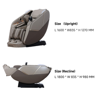 Fauteuil de massage inclinable haut de gamme avec design fin, ciblage des points d'acupuncture et surveillance de qualité médicale, mobilier de salon