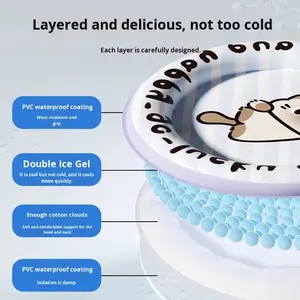 แผ่นทำความเย็นสำหรับสัตว์เ<span class=keywords><strong>ล</strong></span>ี้ยงสุดหรูที่นอนแมวทรงกลมแ<span class=keywords><strong>ล</strong></span>ะฤดูร้อนเสื่อนอนแมวพร้อม<span class=keywords><strong>ล</strong></span>วด<span class=keywords><strong>ล</strong></span>ายสัตว์วัสดุ<span class=keywords><strong>ผ้า</strong></span>สำหรับแมวและสุนัข - Product Image 3