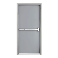 Porte en acier ignifuge moderne, surface finie en fer forgé, utilisation intérieure et extérieure commerciale, appartement, hôpital, hôtel, entrée 1