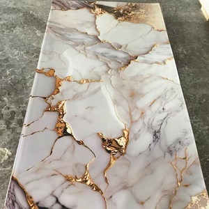 Paneles de Pared de PVC Impermeables, Ignífugos y Ecológicos, Paneles de Revestimiento Clásicos con Diseño de Mármol UV para Uso Comercial y Doméstico en Interiores - Product Image 5