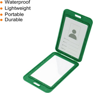 En stock : badges de travail transparents double face, porte-noms, porte-cartes, cordons, passe-admissions en plastique avec logo imprimé - Product Image 2