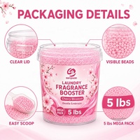 Perles de parfum concentrées Premium 5LB (2,3 kg) en seau, formule 3+3 parfums, longue durée, pour lessive, logo personnalisé, vente en gros en fût
