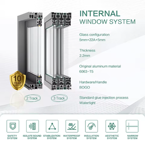 <span class=keywords><strong>Porte</strong></span> <span class=keywords><strong>coulissante</strong></span> en aluminium à <span class=keywords><strong>double</strong></span> <span class=keywords><strong>vitrage</strong></span>, cadre en aluminium thermolaqué, design moderne, <span class=keywords><strong>prix</strong></span> de gros - Product Image 6
