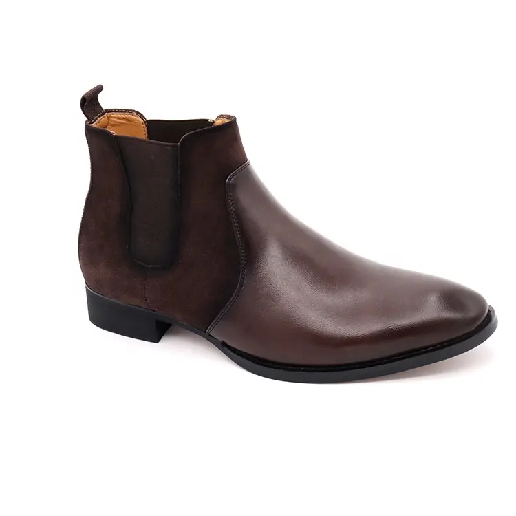 New coming excellent quality soft and comfortable chelsea boots men leather slip on