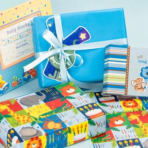 Custom Eco-Friendly Happy Birthday Animals <b>Pattern</b> Art <b>Paper</b> Roll 100GSM PE Coated Double-Sided Recyclable Packaging <b>Paper</b> - Product Image 6
