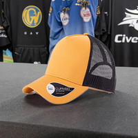 Casquette de baseball personnalisée à 5 panneaux la plus vendue chapeau de soleil de camionneur en toile d'été avec logo brodé pour le cyclisme en plein air et décontracté