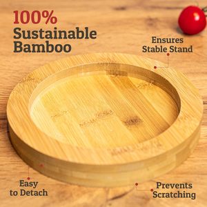 ชุดครกและสากหินธรรมชาติสำหรับงานหนักอุปกรณ์ครั<span class=keywords><strong>ว</strong></span>พร้อมฐานกันลื่น - Product Image 6