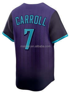 最佳质量缝合可定制 #4 Ketel Marte #7科尔宾卡罗尔刺绣美国棒球球衣 - Product Image 6