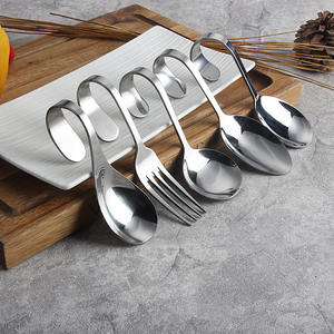 Bouchoirs cuillère d'entrée en acier inoxydable, accessoire de couverts de cuisine, 10 pièces - Product Image 6