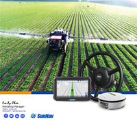 SunNav AG400 GPS Système de pilotage automatique tracteur Système de direction automatique Agriculture Trimble CFX750 Teejet Pilote automatique agleader GPS tracto