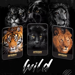 Profumatore per Auto in Carta di Cotone a Forma Personalizzata, Fragranza a Lunga Durata 24h, Stile Moderno con Design a Tigre, da Appendere - Product Image 6