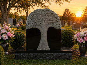Estatuas Conmemorativas de Granito Americano Tradicional Angel Unionstone Modelo 18, Águila Tallada en Piedra Natural para Cementerio - Product Image 4