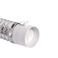 Vanne de contrôle du volume d'air de l'amortisseur de tuyau manuel ABS DN160mm 200mm pour ajuster le système de ventilation