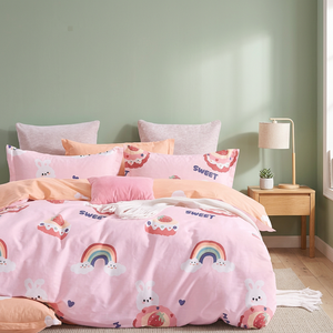 Wholesale 4 Pcs Twin Size Printed <b>Bed</b> <b>Sheet</b> Set Customizable Animal Pattern Badssheets/Bedsheets - Product Image 2