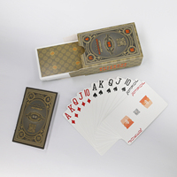 Cartes à jouer en papier de haute qualité personnalisées, vente en gros, cartes de poker publicitaires avec code QR et code-barres, avec brochure