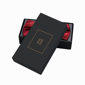 Emballage de boîte à cravate en carton noir pour hommes avec logo personnalisé coffrets cadeaux de coffrets à cravate pour hommes boîtes en papier de qualité supérieure - Product Image 6