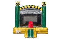 Château gonflable sur le thème du sport, 13x13x13 pieds, en PVC, facile à installer, pour enfants, idéal pour les fêtes en plein air