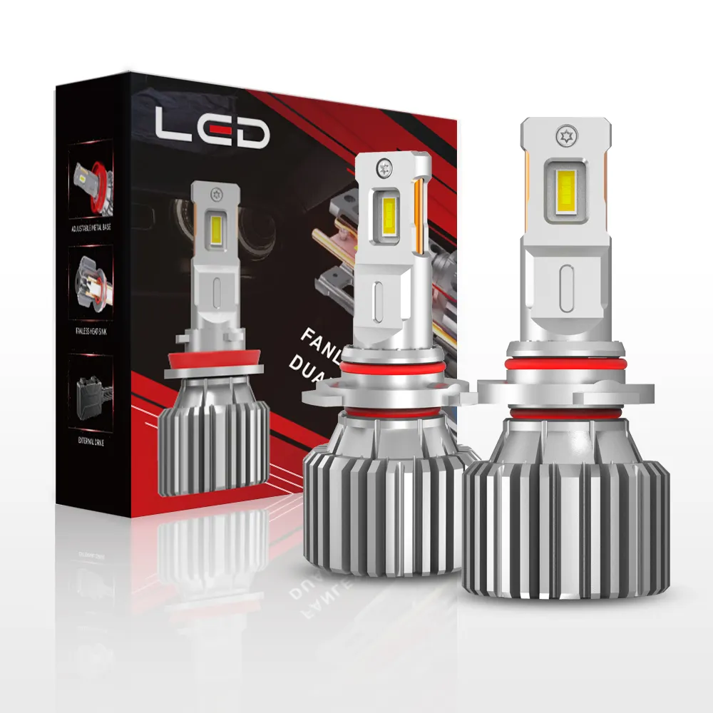 LANSEKO Kit de conversão de lâmpadas LED para farol de carro super brilhante G10 9005 9006 9012 plug and play