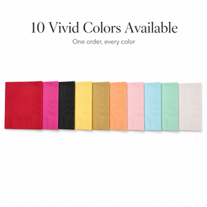 Serviettes de cocktail jetables en pâte de bois vierge 2 plis imprimées colorées pour les fêtes - Product Image 3