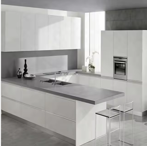 Export Australian Market High Gloss Lacquer Paint Standard MDF Kitchen Cabinet with Own Lacquer Workshop