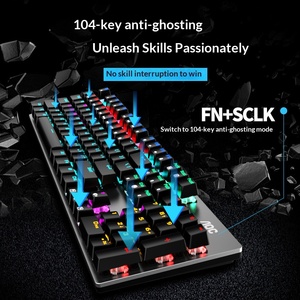 Mechanical Keyboard Blue <b>Switch</b> RGB Mixed Light Wired <b>USB</b> Gaming Keyboard For Computer Notebook - Product Image 4