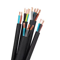Cable Flexible de Cobre de 3 Hilos, Aislamiento de PVC, Clase 5, Conductor Trenzado, Cableado Multiconductor, Certificado CE CCC, Venta al por Mayor de Fábrica