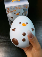 Hachimi bonhomme de neige Omelette Mochi Squishy jouet lente augmentation soulagement du Stress sensoriel Fidget jouet Kawaii chignon en vrac boîte de présentation en gros