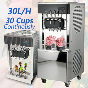 Machine à glace molle commerciale Mvckyi avec lait, 3 saveurs, capacité 30L/H, acier inoxydable 304 - Product Image 3