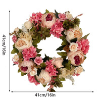 Guirlande artificielle en soie de pivoine, ornement suspendu, décoration de porte de mariage / arche florale et décoration de salon
