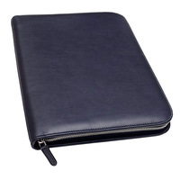 Porte-documents en cuir ou similicuir personnalisé en gros, format A4, A5, A6, pour l'école, les affaires, organiseur de documents, classeur, portefeuille avec logo