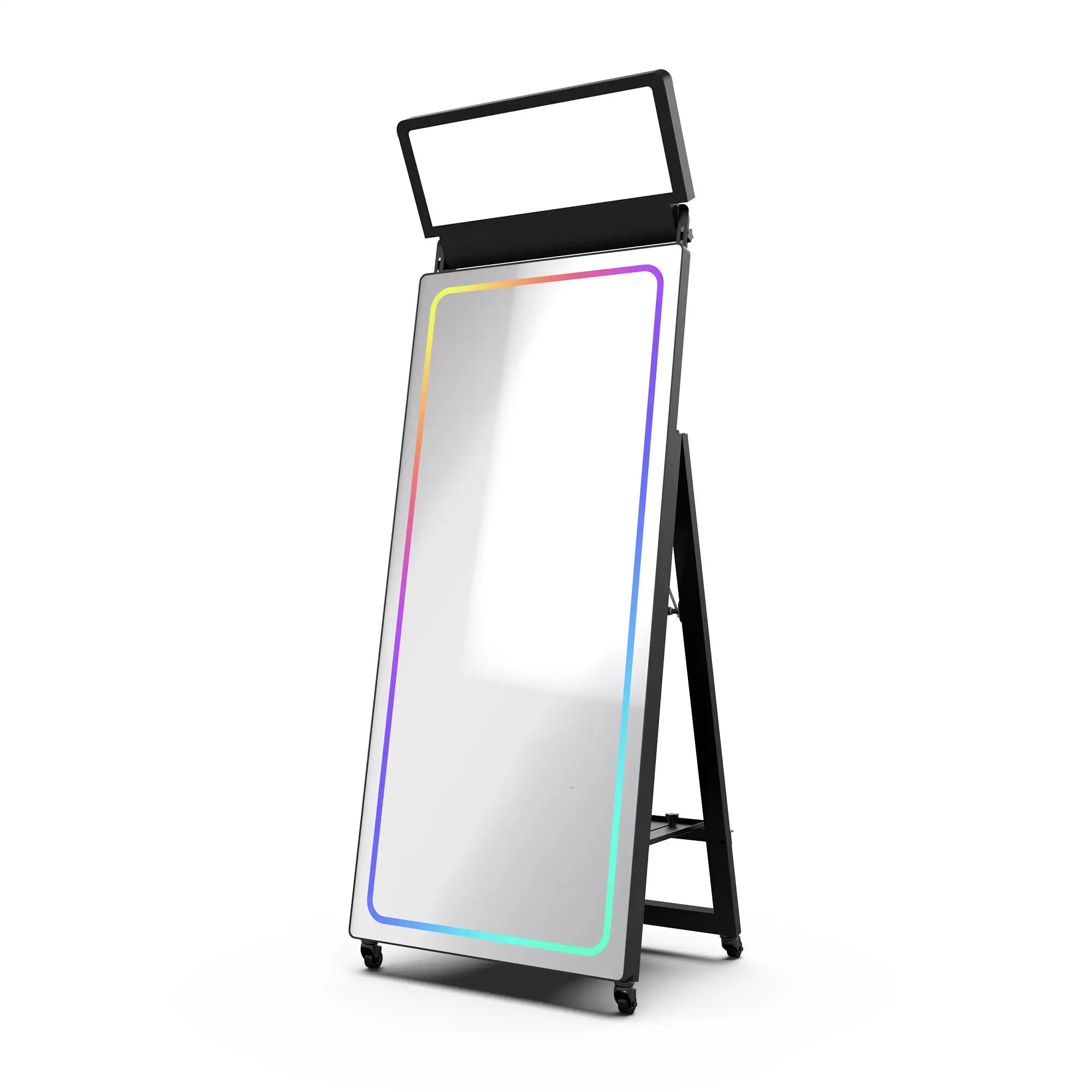 70 inches Magic Selfie Mirror Automatic camera Photo Booth For Shopping Mall Printer Stand Photo booth