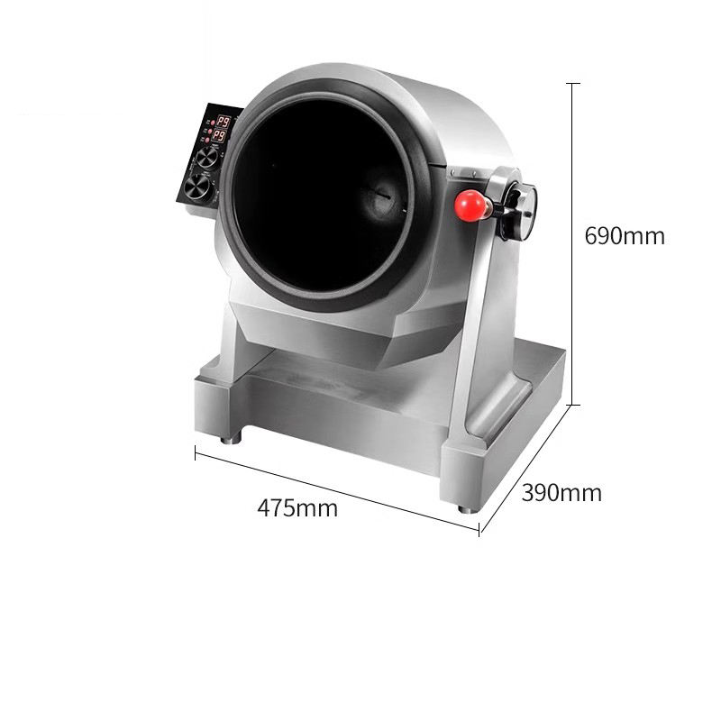 Desktop Electric Induction Automatic Cooking Machine Fried Rice Wok ...