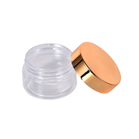 Petits pots de voyage ronds transparents avec couvercles pour maquillage, poudre, fards à paupières, pigments, lotions, crèmes, baume à lèvres