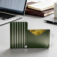 Nouveau modèle 2026 – Porte-cartes professionnel en alliage d'aluminium couleur unie, anti-RFID, étui métallique pour cartes, rangement pour passeport, design tendance