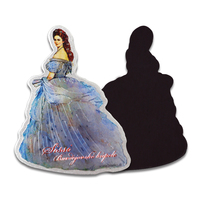 Autocollants magnétiques promotionnels personnalisables pour réfrigérateur, souvenirs en aluminium, avec nom de ville et paysage, idéaux comme cadeaux