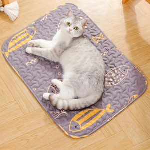 Alfombra para Mascotas, Rectangular, de Fibra de Poliéster, para Todas las Estaciones, Cojín para Dormir para Perros y Gatos, Uso en las Cuatro Estaciones - Product Image 1