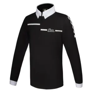 Boys Top Customize Or Ready Goods For Equestrian Breathable And Wicking Horse Riding Shirts Private Label Equine T Shirt