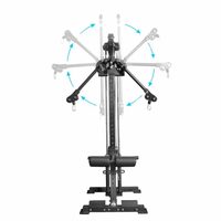 Titanium W1702A Appareil de musculation mural multifonction à poulies simples et croisées pour l'entraînement de la poitrine et la musculation