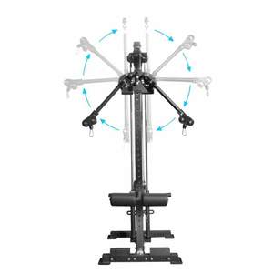 Titanium W1702A Appareil de musculation mural multifonction à poulies simples et croisées pour l'entraînement de la poitrine et la musculation - Product Image 3