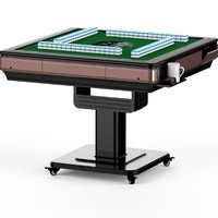 Table de mahjong électrique pliable à faible bruit pour quatre joueurs avec fonction de chauffage pour le divertissement à domicile et en salle de mahjong