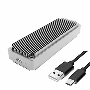 AOTECH алюминиевый корпус M.2 NVME & SATA PCIe Type-C HDD USB 3,2 10 Гбит/с SSD Внешний чехол для ноутбука - Product Image 1