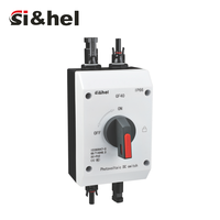 Interrupteur-sectionneur Si&hel GF40 25A 1200V pour systèmes solaires photovoltaïques, interrupteur d'isolement, certifié TUV CE CCC, étanche IP66