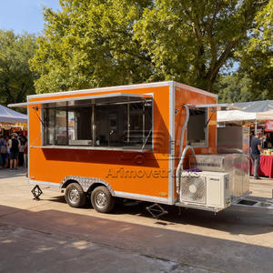 Remorque alimentaire commerciale unique pour l'extérieur, camion de restauration mobile pour café, boissons froides, <span class=keywords><strong>vin</strong></span>, jus, chariot traînable pour événements de traiteur - Product Image 1