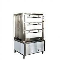 Gabinete de Cocción al Vapor de Tres Puertas para Salón de Banquetes, Restaurante de Té, Comedor de Ocio