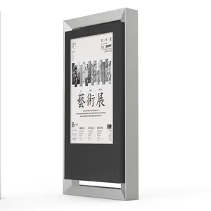 Segnaletica digitale impermeabile all'aperto e display LED LCD Freestanding stazione degli autobus pubblicità cartellone schermo Touch chiosco