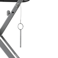Table d'appoint pliable en verre trempé noir, 50*50*70cm, pieds pliants en métal, table carrée pour patio, jardin, balcon