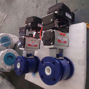 Válvula de bola cerámica eléctrica Q941TC-16C de 2 pulgadas para control de líquidos químicos a alta temperatura con bola de CPVC y presión de 700 PSI - Product Image 1